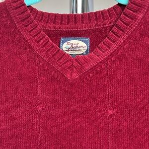 Tommy Bahama Men's Burgundy V-Neck Sweater